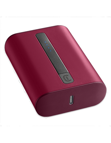 Acumulator extern Cellularline Thunder, 10000mAh, Roșu