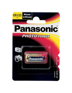 Батарейки Panasonic CR-123AL, CR123A, 1шт.