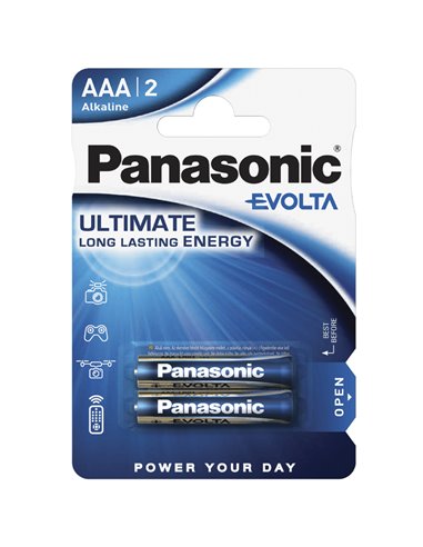 Батарейки Panasonic LR03EGE, AAA, 2шт.