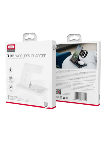 Încărcător wireless XO WX023, 15W, Alb