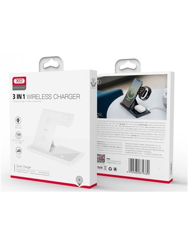 Încărcător wireless XO WX023, 15W, Alb