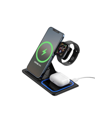 Беспроводная зарядка XO WX023, 15Вт, Чёрный