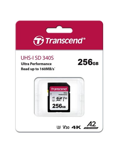 Карта памяти Transcend SDXC 340S, 256Гб (TS256GSDC340S)