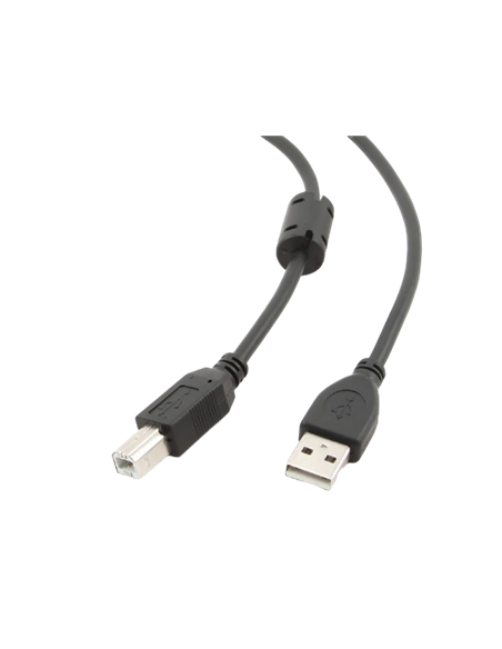 Cablu de date pentru periferice Cablexpert CCFB-USB2-AMBM-3M, USB Type-A/USB Type-B, 3m, Negru