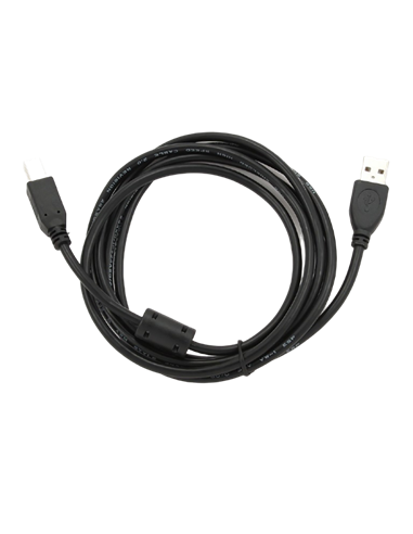 Cablu de date pentru periferice Cablexpert CCFB-USB2-AMBM-3M, USB Type-A/USB Type-B, 3m, Negru