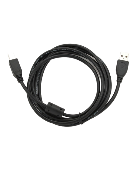 Cablu de date pentru periferice Cablexpert CCFB-USB2-AMBM-3M, USB Type-A/USB Type-B, 3m, Negru