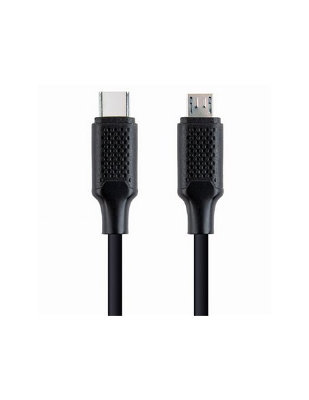 Cablu încărcare și sincronizare Cablexpert CC-USB2-CMMBM-1.5M, USB Type-C/micro-USB, 1,5m, Negru Cablu încărcare și sincronizare Cablexpert CC-USB2-CMMBM-1.5M, USB Type-C/micro-USB, 1,5m, Negru