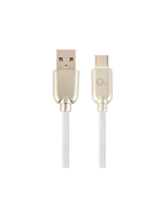 Cablu încărcare și sincronizare Cablexpert CC-USB2R-AMCM-2M-W, USB Type-A/USB Type-C, 2m, Alb