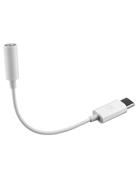 Аудио адаптер Cellularline Music Enabler Type-C, 3.5 мм/USB Type-C, 0,15м, Белый