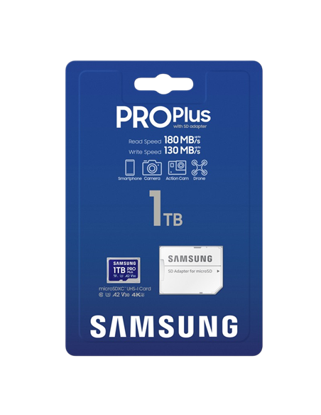 Card de Memorie Samsung PRO Plus MicroSD, 1024GB (MB-MD1T0SA/APC)