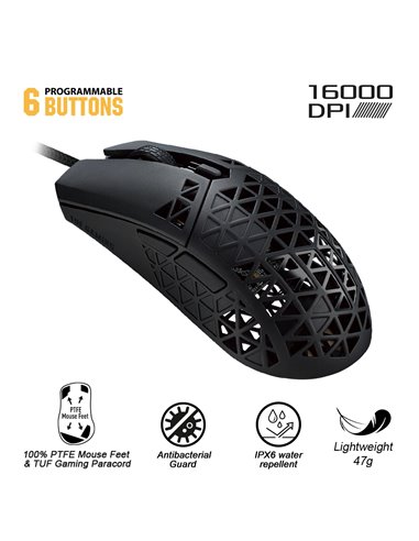 Gaming Mouse ASUS TUF Gaming M4 Air, Negru