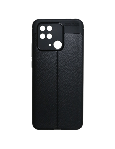Husă Xcover Xiaomi RedMi 10C - Leather, Negru