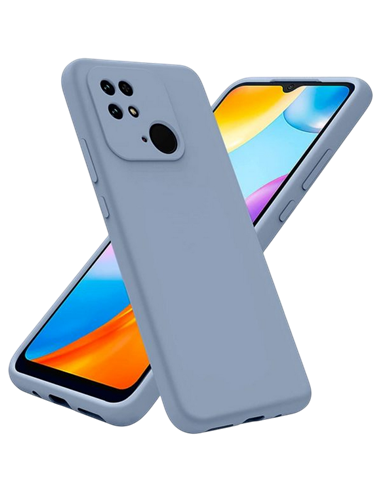 Husă Xcover Xiaomi Redmi 10C - Soft Touch (Microfiber), Albastru deschis
