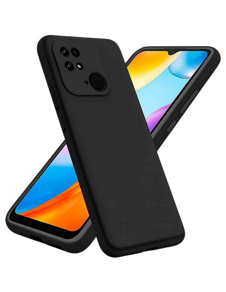 Husă tip carte Xcover Xiaomi Redmi 10C - Soft Touch (Microfiber), Negru