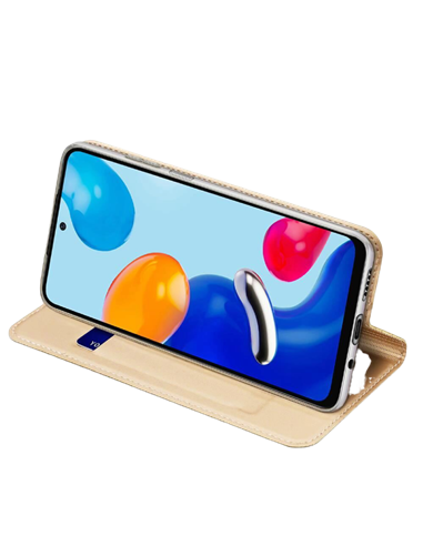 Husă tip carte Xcover Redmi Note 11 - Soft Book, Auriu