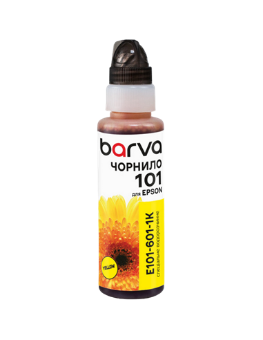 Контейнер с чернилами Barva E101-601, 100мл, Желтый