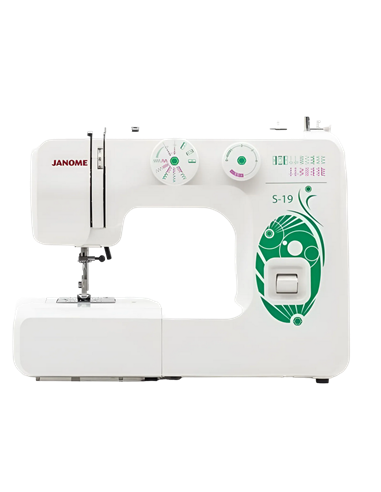 Mașină de cusut JANOME S-19, Alb Verde