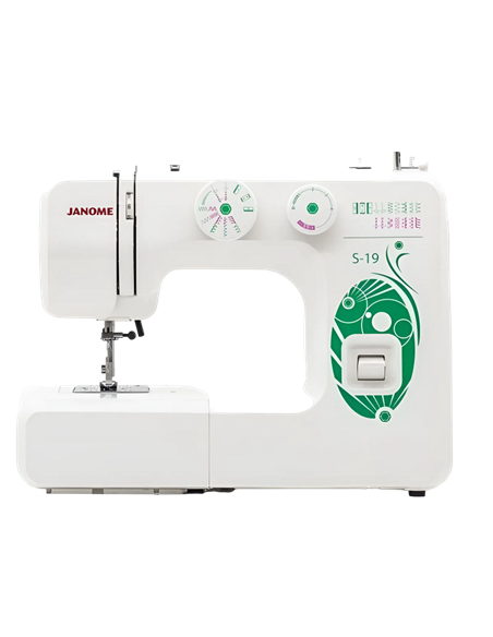Mașină de cusut JANOME S-19, Alb Verde