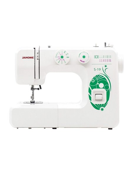 Mașină de cusut JANOME S-19, Alb Verde Mașină de cusut JANOME S-19, Alb Verde