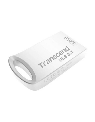 USB Flash накопитель Transcend JetFlash 710, 32Гб, Серебристый
