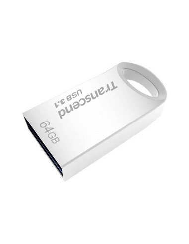 USB Flash накопитель Transcend JetFlash 710, 64Гб, Серебристый