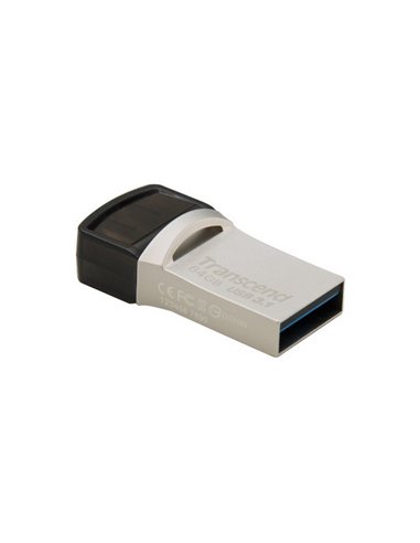 USB Flash накопитель Transcend JetFlash 890, 64Гб, Серебристый