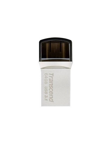 USB Flash накопитель Transcend JetFlash 890, 64Гб, Серебристый
