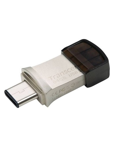 Memorie USB Transcend JetFlash 890, 64GB, Argintiu