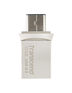 USB Flash накопитель Transcend JetFlash 890, 32Гб, Серебристый