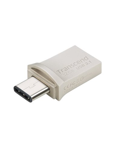 Memorie USB Transcend JetFlash 890, 32GB, Argintiu
