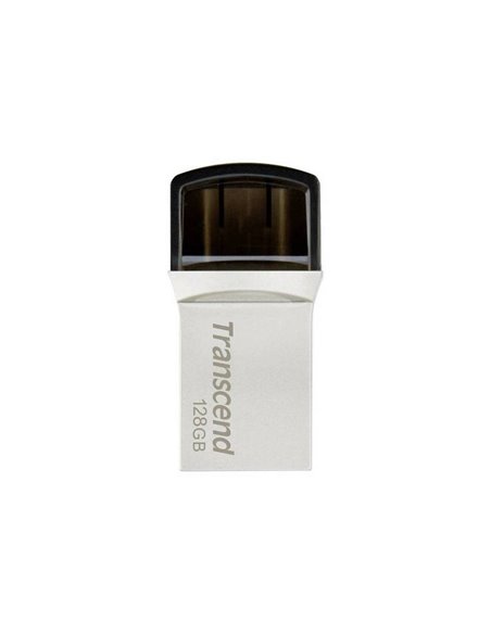 USB Flash накопитель Transcend JetFlash 890, 128Гб, Серебристый