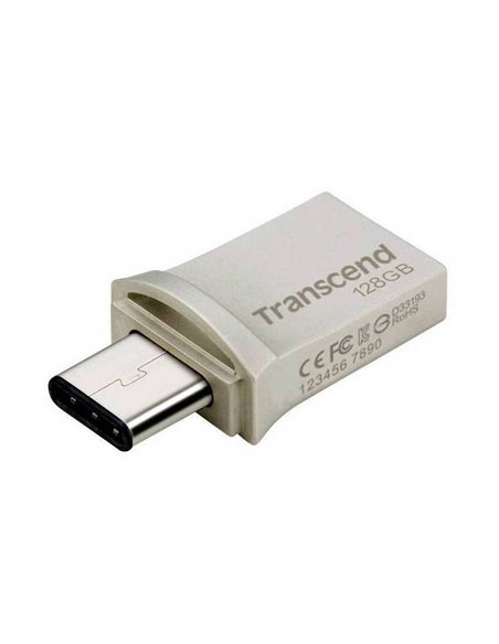 Memorie USB Transcend JetFlash 890, 128GB, Argintiu