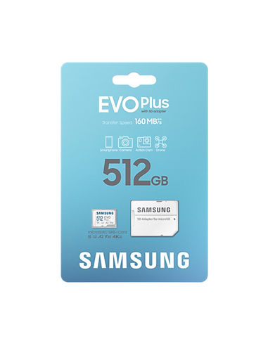 Карта памяти Samsung EVO Plus MicroSDXC, 512Гб (MB-MC512SA/KR)