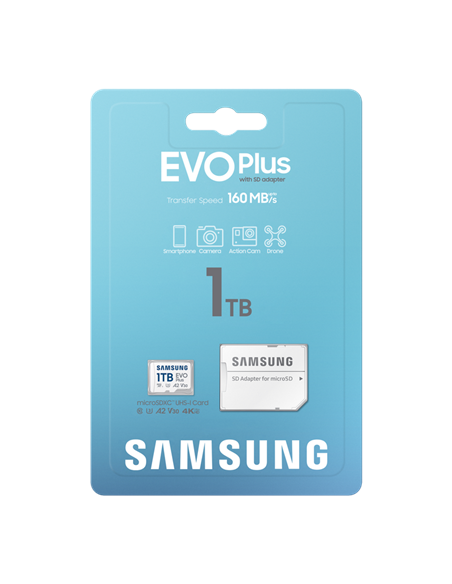 Карта памяти Samsung EVO Plus MicroSDXC, 1024Гб (MB-MC1T0SA/EU)