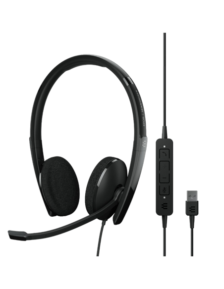 Căști EPOS ADAPT 160 USB II, Negru