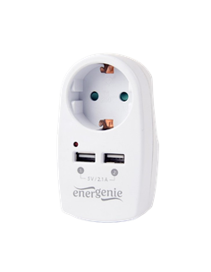 Зарядное устройство Energenie EG-ACU2-02, Белый