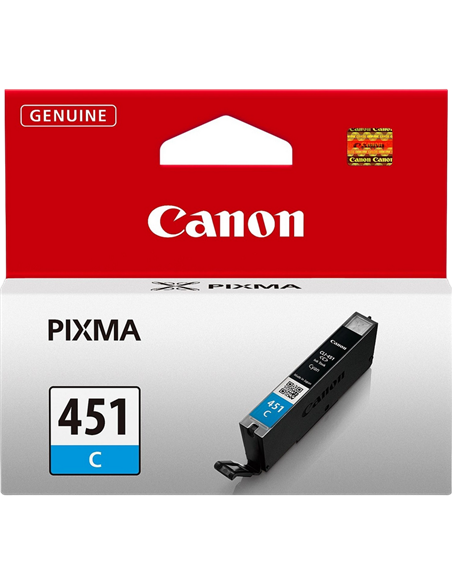 Картридж чернильный Canon CLI-451C, 7мл, Голубой