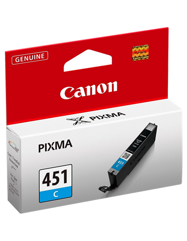 Картридж чернильный Canon CLI-451C, 7мл, Голубой