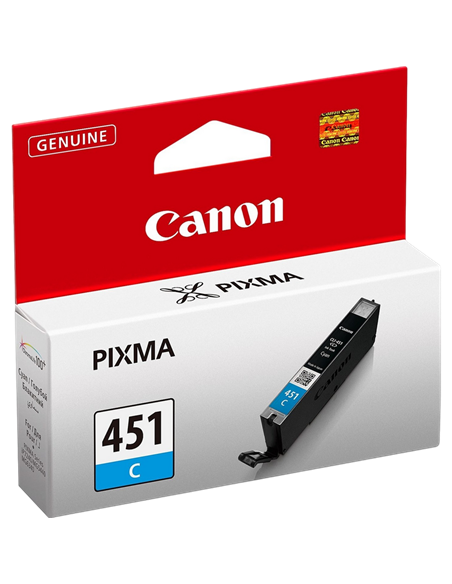 Картридж чернильный Canon CLI-451C, 7мл, Голубой