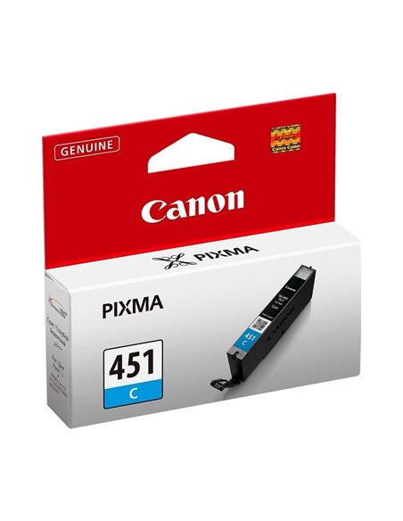 Картридж чернильный Canon CLI-451C, 7мл, Голубой