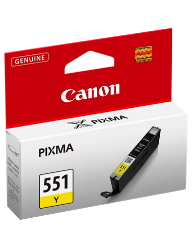 Картридж чернильный Canon CLI-551, 7мл, Желтый