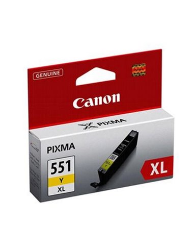Картридж чернильный Canon CLI-551, 7мл, Желтый