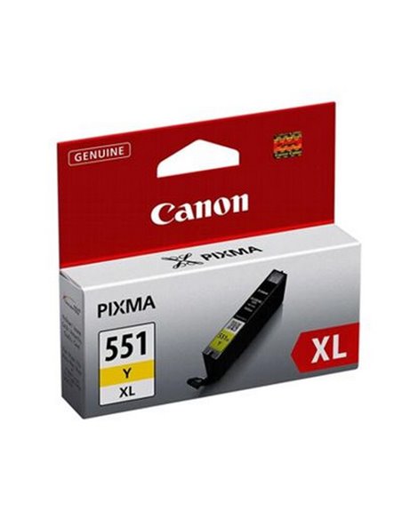 Картридж чернильный Canon CLI-551, 7мл, Желтый