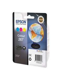 Картридж чернильный Epson T267, C13T26704010, Трехцветный C/M/Y 2