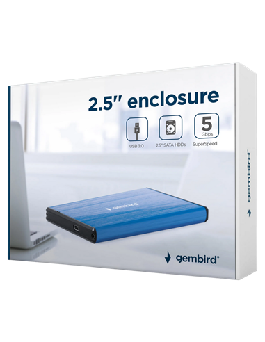Carcasă externă Gembird EE2-U3S-3-DB, Deep Blue (EE2-U3S-3-DB)