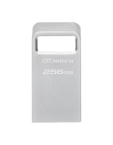 USB Flash накопитель Kingston DataTraveler Micro, 256Гб, Серебристый