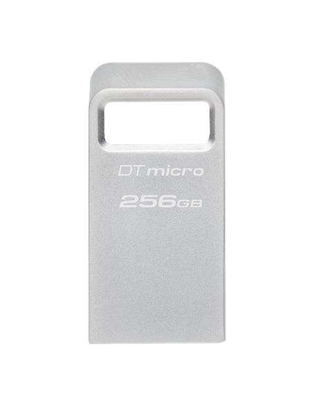 USB Flash накопитель Kingston DataTraveler Micro, 256Гб, Серебристый