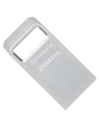 USB Flash накопитель Kingston DataTraveler Micro, 256Гб, Серебристый