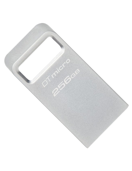 USB Flash накопитель Kingston DataTraveler Micro, 256Гб, Серебристый