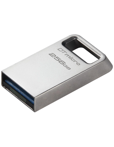 USB Flash накопитель Kingston DataTraveler Micro, 256Гб, Серебристый